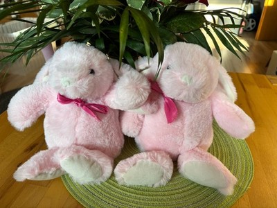  Kuscheltier Ernstings Family Hase rosa weiß 2 Stück als SET  ca. 30 cm NEU