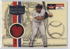 2001 Fleer Platinum National Patch Time Wade Boggs (Series 1) Patch HOF 3t8