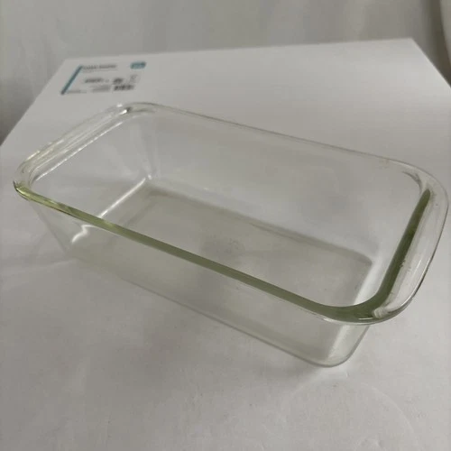 Pyrex Loaf Pan Baking Dish #215 B Clear 9x5x3 Vintage USA 1.5 qt