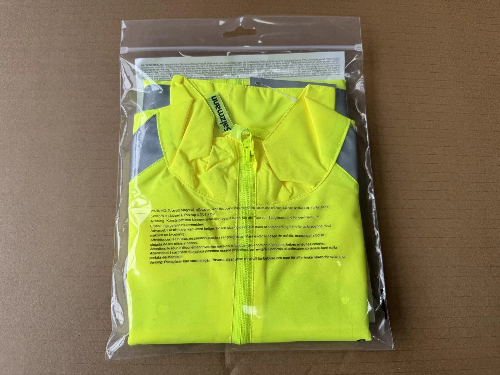 Salzmann High Visibility Cycling Vest | Reflective Cycling Gilet | Made with ... - product detail image 8