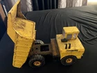 vintage 1970s tonka mighty dump truck xmb-975 yellow nicely played with