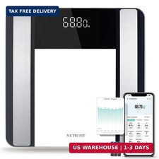 Smart Scale for Body Weight and Fat Percentage, NUTRI FIT Digital Bathroom Scale