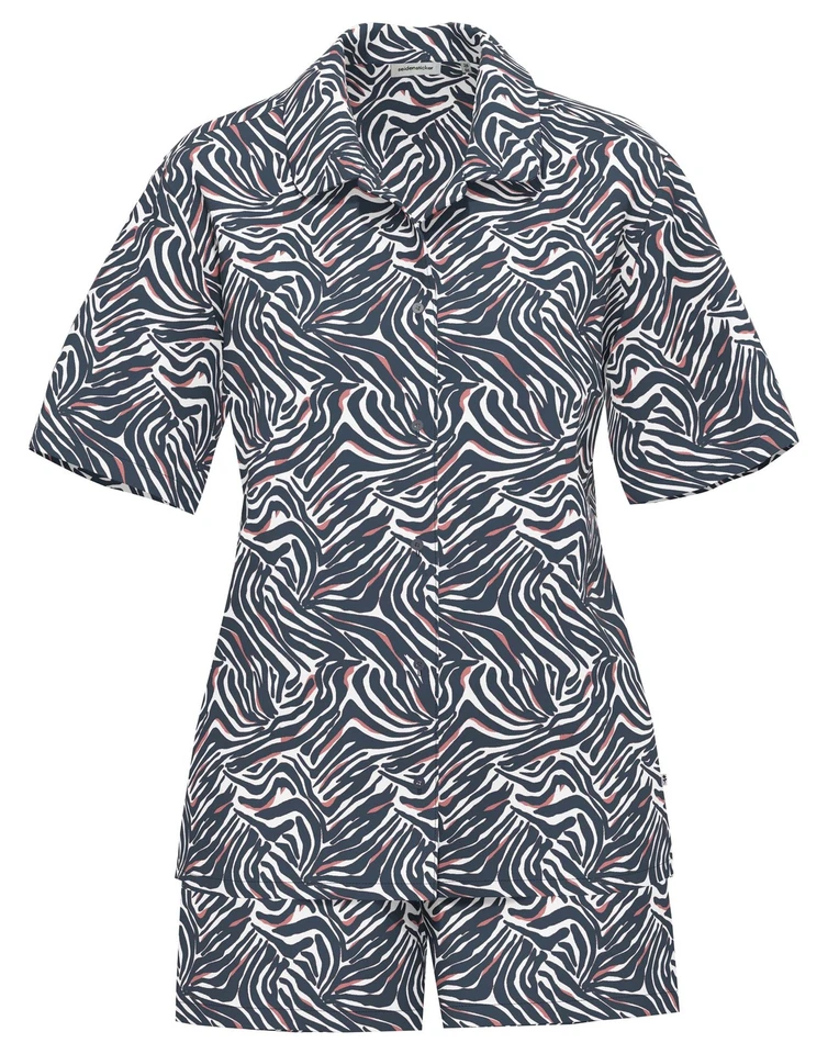 SEIDENSTICKER 91025 Schlafanzug / Pyjama kurz 36-48 navy 23 - Bild 1 von 1