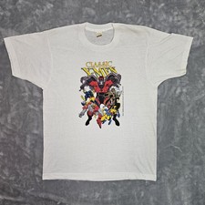 VTG 1988 Classic X-Men T-Shirt - Magneto  Wolverine - Screen Stars Large NOS