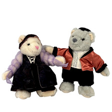 Bialosky Treasury Romeo  Juliette Plush 12" Jointed Teddy Bears 1995 One Owner