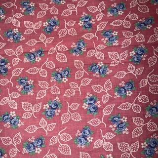 Vintage Feedsack Flour Sack Fabric Floral Remnant 22”x30”