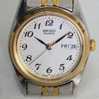 Seiko Quartz Analog Women's Watch, Jubilee Bracelet, 23mm, Two-Tone, Day Date