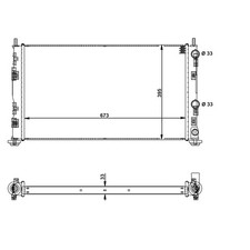 Radiateur Chrysler SEBRING