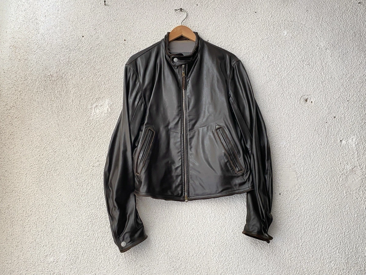 Armani Jeans Leather Outer Shell Jackets for Men for Sale - Shop