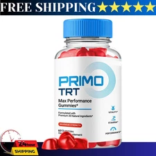 Primo TRT Men's Gummies Advanced Pro Formula Chewable Supplement 60 Gummies