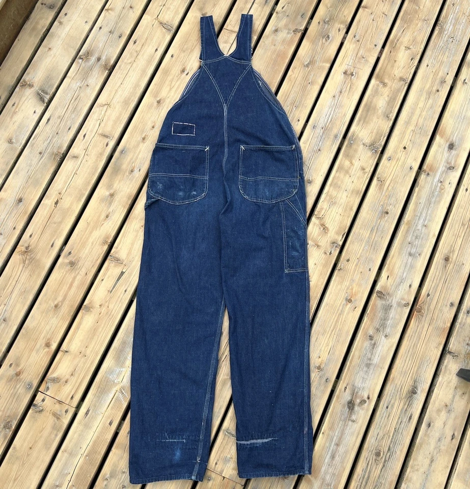 Vintage 1940s/50s Carhartt Denim Overalls - 36” Waist - Union Made - Image 2 of 4