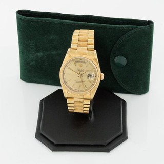 Men's Rolex OP Day Date Bark Ref.#18248 18K 36mm Champagne Dial W246129 1