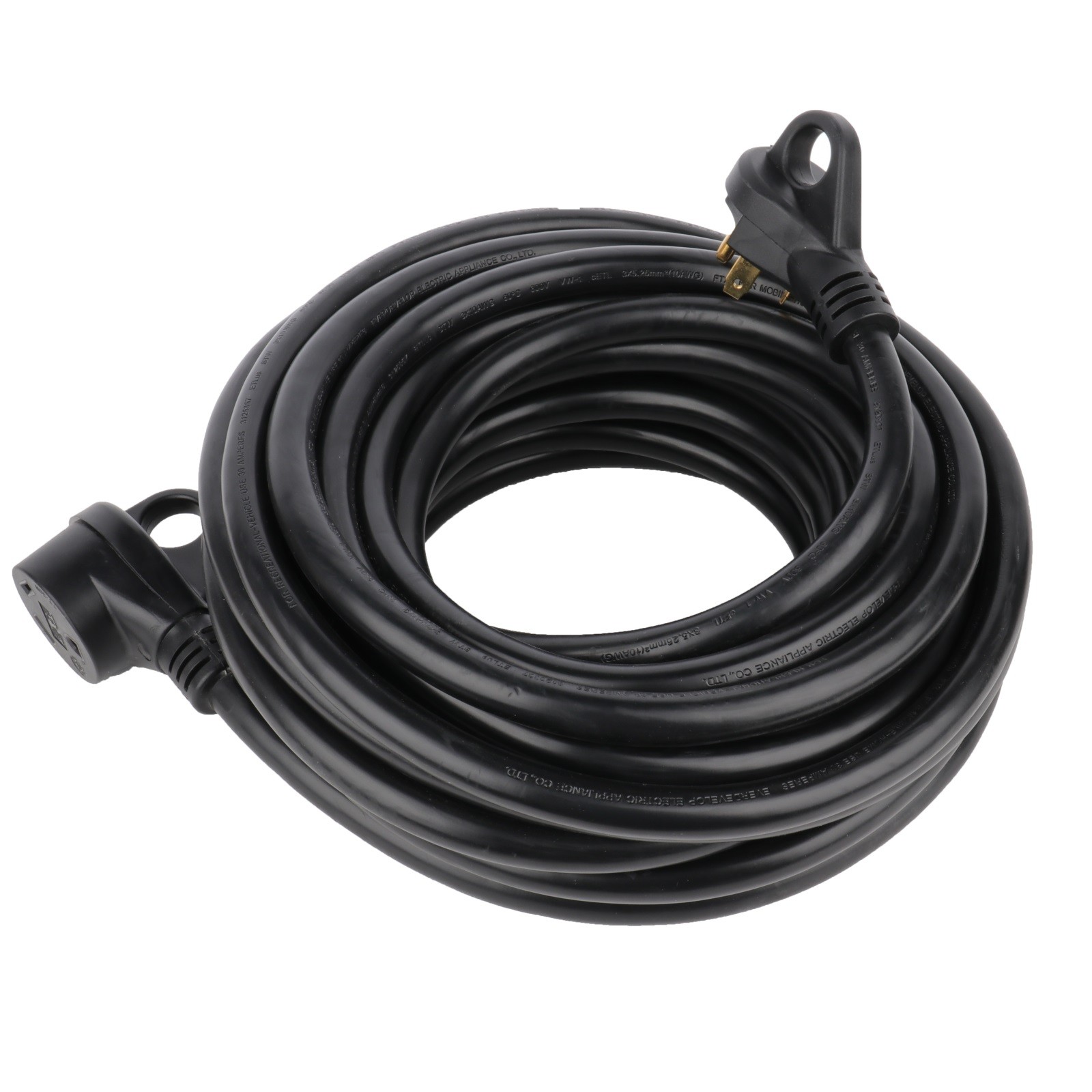 For Trailer Camper Motorhome RV Extension Cord 30 Amp 50 Foot Power Supply Cable