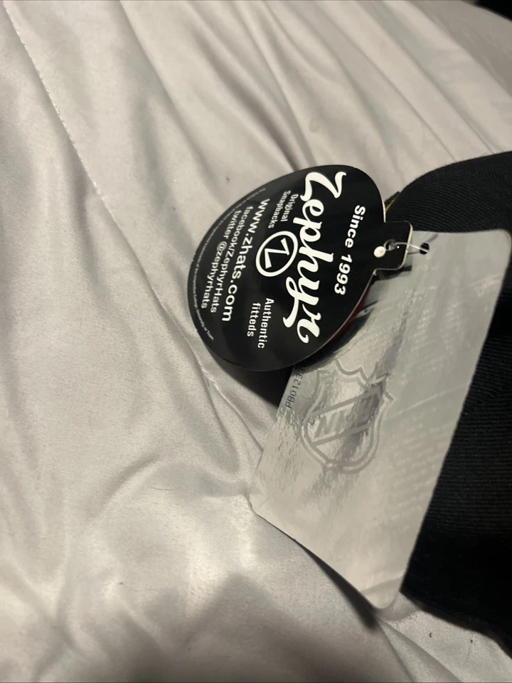 BOSTON BRUINS Black Zephyr 7 1/4 Baseball Cap Hat Embroided logo NEW NHL - Image 4 of 4