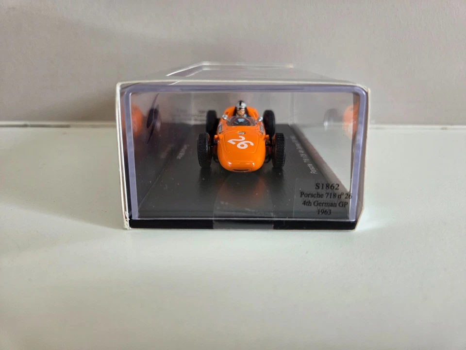 Spark 1/43 Porsche 718 G. Mitter - #26 4º GP Alemão 1963 - S1862 - Imagem 2 de 4