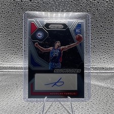 2023-24 Panini Prizm Azuolas Tubelis Rookie Signatures #RSI-AZS 76ers Auto