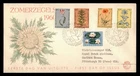 DR WHO 1960 NETHERLANDS FDC FLOWER CACHET SEMI POST COMBO w29743