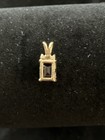 Square Amethyst Pendant Charm Necklace — photo 4