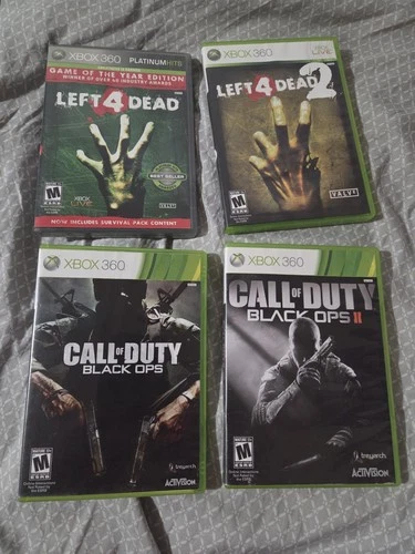Left 4 Dead 1 & 2 Microsoft Xbox 360 Black Ops 1 & 2 All Complete/Tested