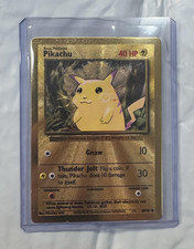 Pokémon TCG Celebrations Pikachu Gold Metal Card 58/102 Collectible