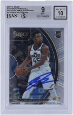 Autographed Donovan Mitchell Jazz Basketball Slabbed Rookie Card Item#14199416. rookie card picture