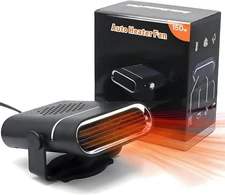 Heater, 12V 150W Portable Heaters for Vehicle, 2-in-1 Fast Heating Heater for Ca