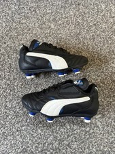 Children’s Size 10 Vintage PUMA Duo Flex Football Boots Black Good Condition