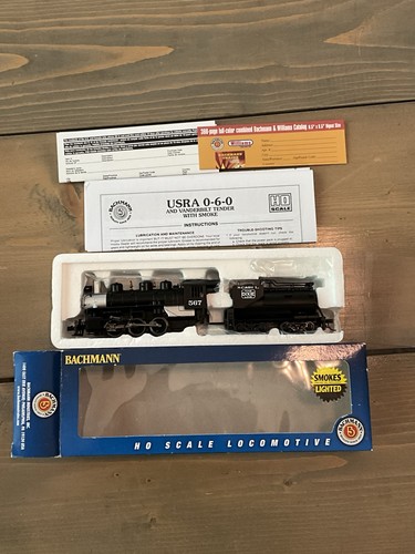 BACHMANN 50702 ‘HO’ STEAM LOCO USRA 0-6-0 w/SMOKE & VANDERBILT TENDER #567-NIB | Zustand: New