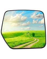 Upgrade Right Passenger Side Heated Mirror Glass Replacement With Rear Holder...