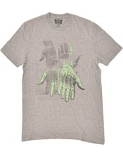 CONVERSE Mens Graphic T-Shirt Top XS Grey TY04