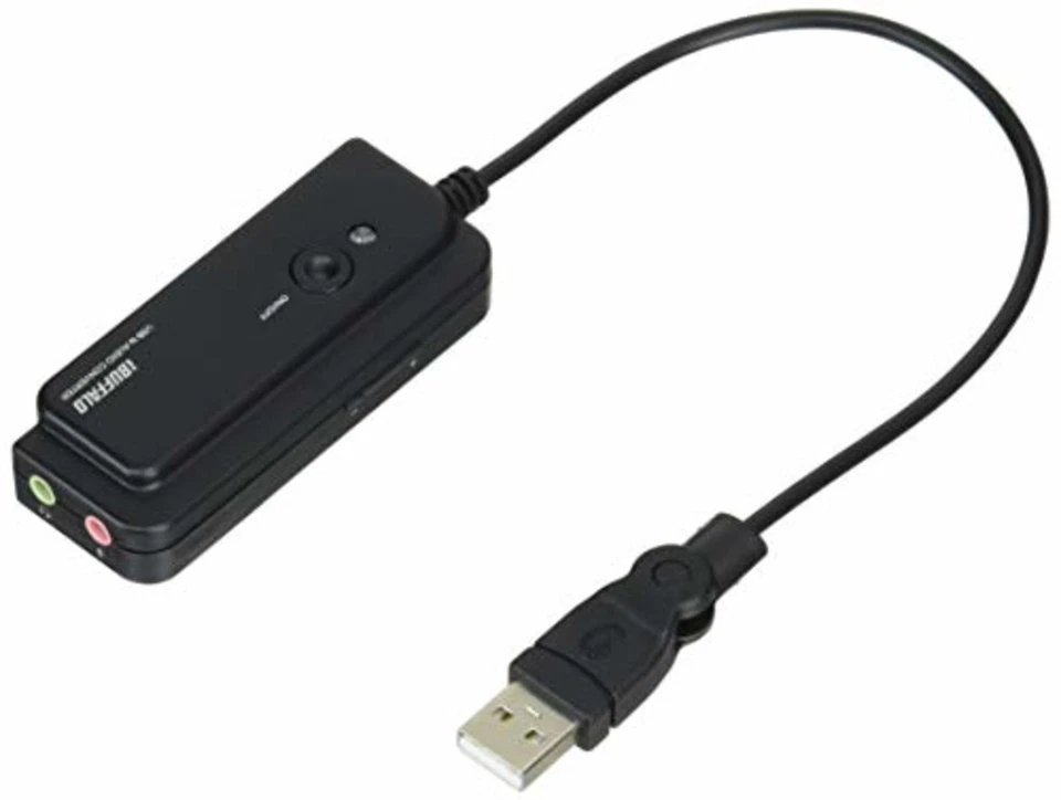 iBUFFALO USB audio conversion cable Black (USB A to 3.5mm stereo mini-plug) F/S - Image 2 of 3