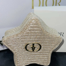 DIOR Star Pouch Makeup Bag Gold Shimmer 2025 Limited Ed New In Box Authentic GWP