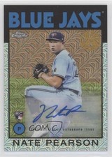 2021 Topps Silver Pack Series 2 1986 Chrome Baseball 64/99 Nate Pearson Auto 3gr
