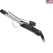 Professional Quality 5/8 Inch Silver Curling Iron - Perfect for All Hair Types