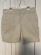 Women s Ann Taylor Loft Chino Riviera Short Size 2 Two Color Beige