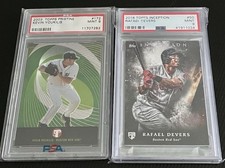 Kevin Youkilis Rafael Devers Red Sox PSA 9 Rookie Lot '03 Pristine '18 Inception