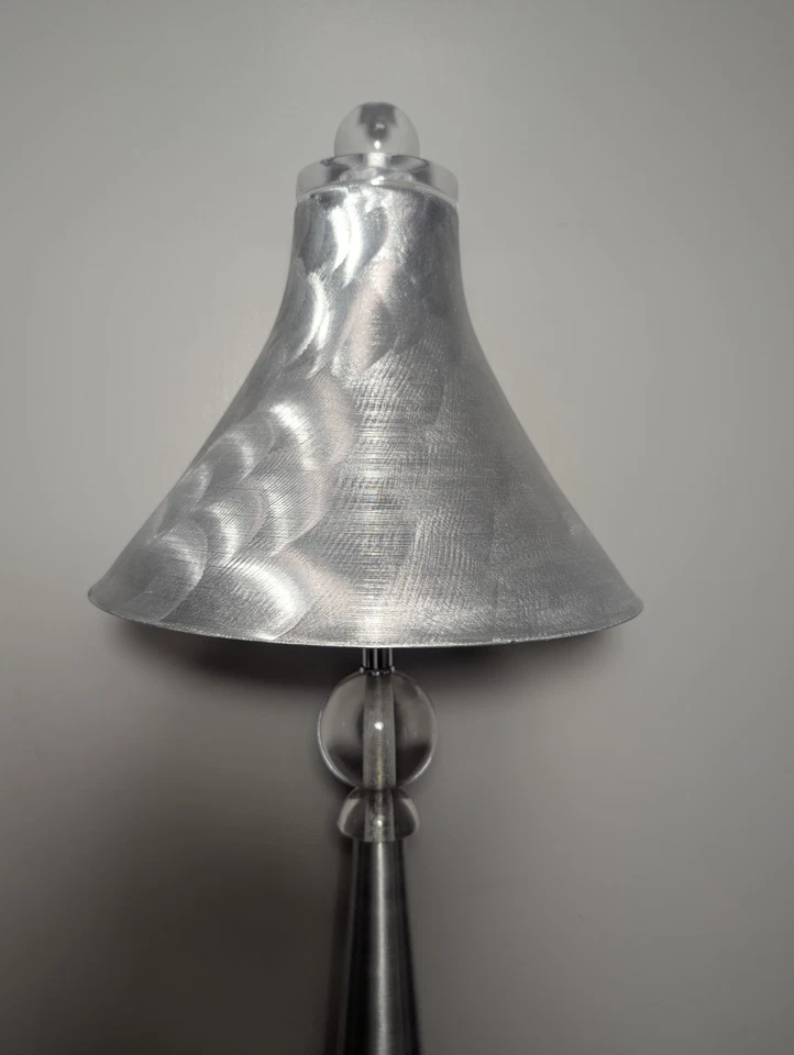 Modern Luxury Hand-Forged Aluminum Acrylic Table Lamp， Non-Slip Noise-Free Base, - Image 4 of 4