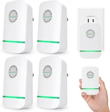 6 Pack Stop Watt Energy Saving Device-Power Saver, White ABS Material 2 Outlets
