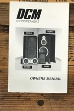 DCM  DCM10 DCM12 DCM6 DCM6C Speaker Owners / User Manual *Original*
