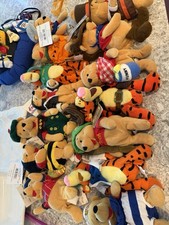 Winnie The Pooh Lot of 14 Plush Disney Store Rare Vintage NWT Tigger Pooh