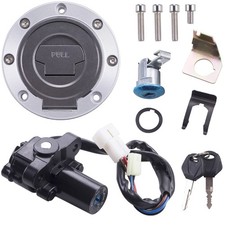 Ignition Switch Gas Cap Cover Seat Lock Key Set for Yamaha YZF R1 R6 1992-2012