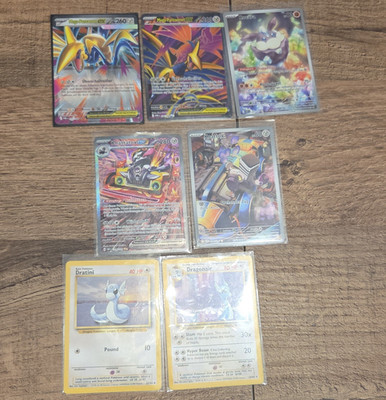Nintendo Pokémon TCG 6 Karten Deutsch: Holo Full Art GX/EX Evolutions Dragoran