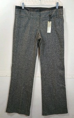 Express Womens Sz 8 Pants Gray Editor Flare Dress Pant Wool Blend NWT 32x32