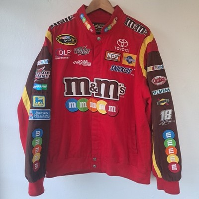 Vintage Chase Authentics Kyle Busch M&M NASCAR JH Designs Jacket 3XL RARE Red