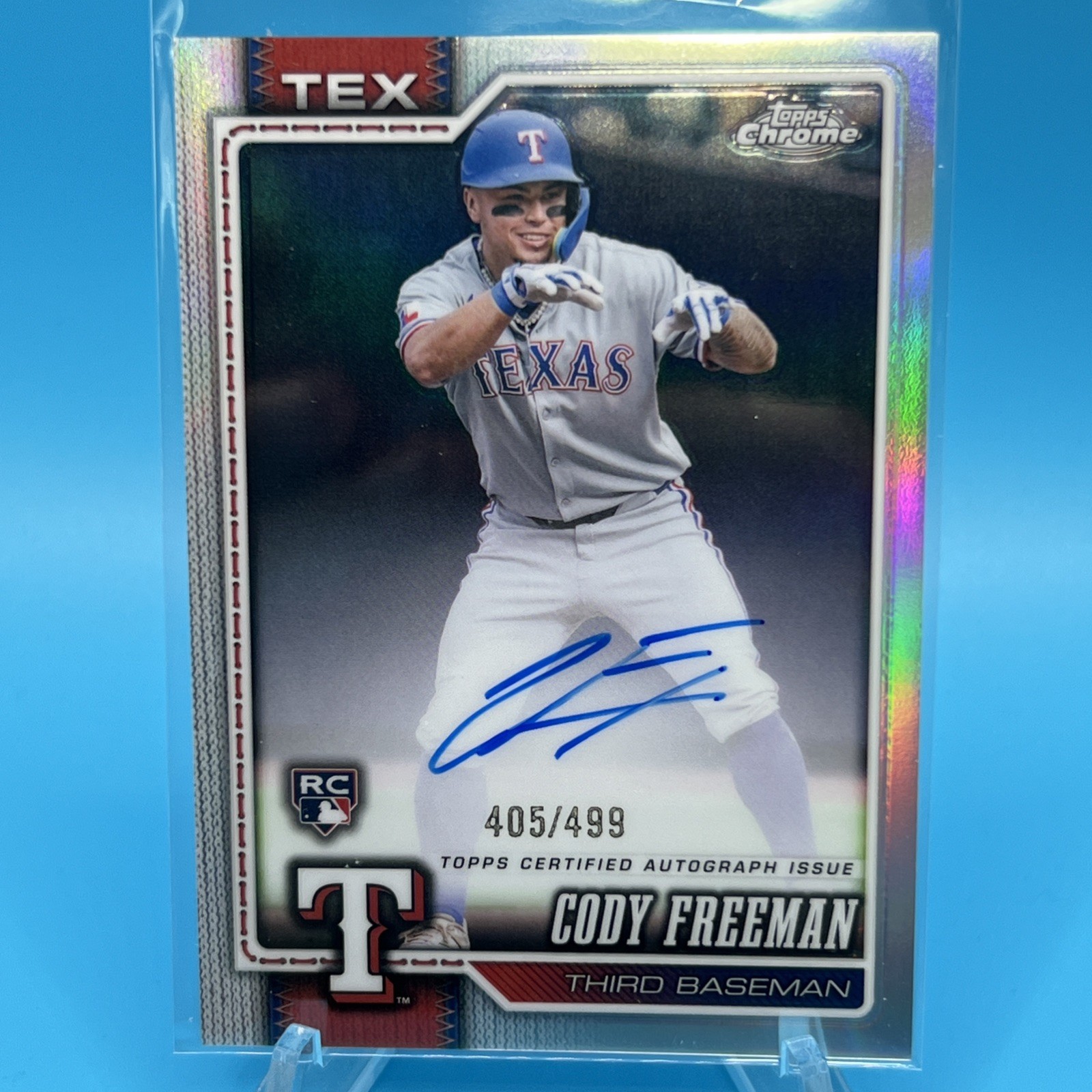 2026 Topps Chrome #RA-CF Cody Freeman Refractor Auto /499