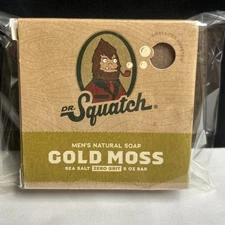 Dr Squatch Men’s Natural Soap Gold Moss 5oz Bar -Same Day Ship-