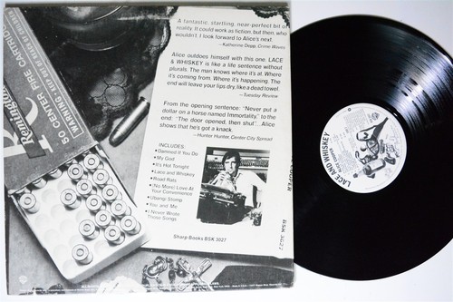 ALICE COOPER Lace And Whiskey WARNER BROS LP 1st press w/fan club flyer - Picture 2 of 3