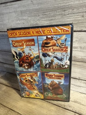 New! Open Season: 4-Movie Collection (DVD, 2015) Sealed Ships Free 322 Minutes