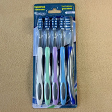 Pro-teque Medium Multicolor Toothbrushes Value Pack 5