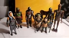 Star Wars Retro Mandalorian Grogu Kuiil Boba Fett Ahsoka IG-11 W/weapons 7 Lot